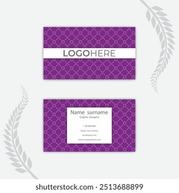 Print Geometric business card abstract design.