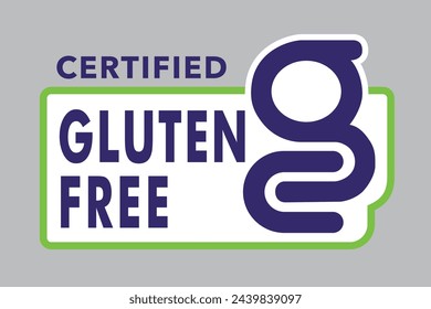 Print Gluten free badge, logo, icon. Gluten free label or gluten free stamp