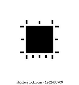 Print guides, text icon. Simple glyph vector of text editor set icons for UI and UX, website or mobile application