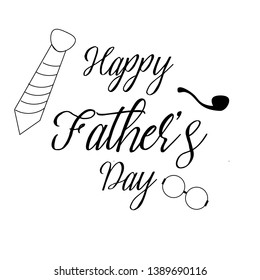Print Hand drawn fathers day greetings