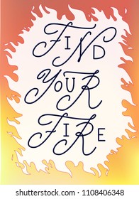 A print with a hand drawn lettering. Can be used as a print on T-shirts and bags or as a poster in your home