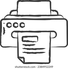 Print hand drawn vector illustration