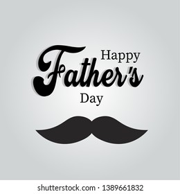 Print Happy Father's Day vector illustration