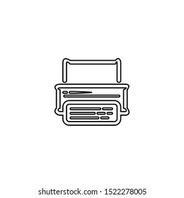 Print icon. Design equipment symbol