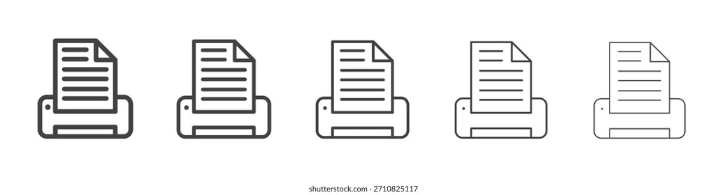 Diseño del icono de la impresión, logotipo, App, interfaz de usuario. Ilustración vectorial, EPS