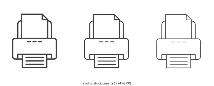 Print icon design, suitable for web, infographics, interface and apps.