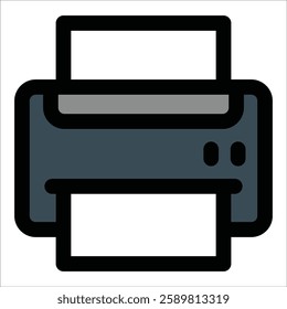 Print Icon Element For Design