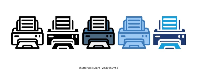 Print Icon Element For Design