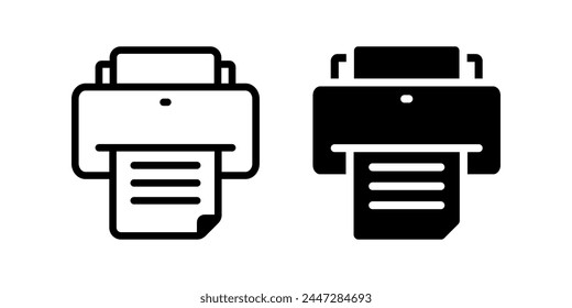 Print icon. flat illustration of vector icon for web