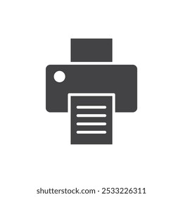 Icono de impresión Conjunto de contorno simple plano