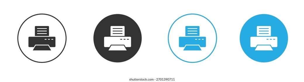Print icon. Graphic icon design template
