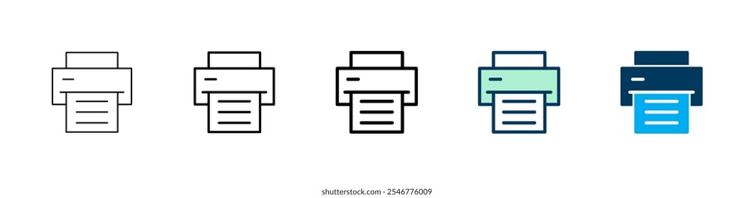 Print icon logo design. printer sign and symbol
