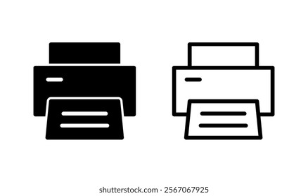 Print icon logo design. printer sign and symbol