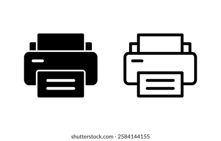 Print icon logo design. printer sign and symbol