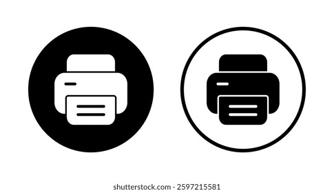Print icon logo design. printer sign and symbol