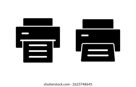 Ícone de impressão logotipo design. sinal e símbolo da impressora
