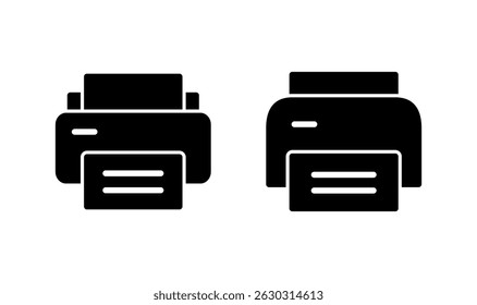 Ícone de impressão logotipo design. sinal e símbolo da impressora