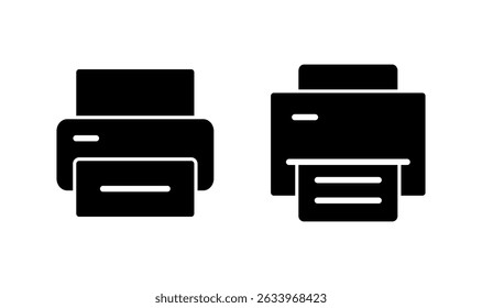 Ícone de impressão logotipo design. sinal e símbolo da impressora