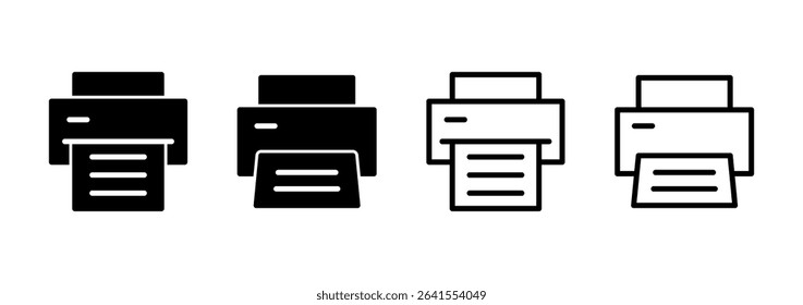 Print icon logo design. printer sign and symbol