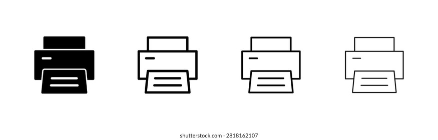 Print icon logo design. printer sign and symbol