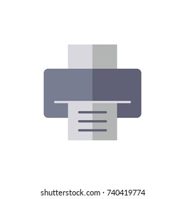 Print icon logo design vector illustration