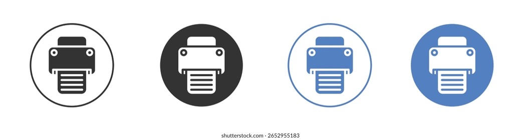 Ícone Imprimir designs de gráficos de logotipo