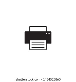 Print icon on the white background. Vector