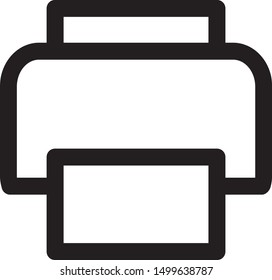 Print icon on white background