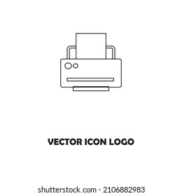 icono de impresión en el fondo blanco