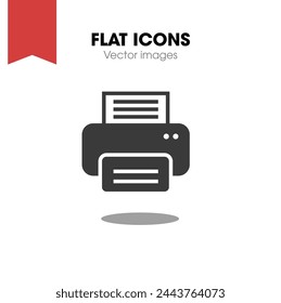 icono de impresión en el fondo blanco
