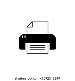 print icon on the white background