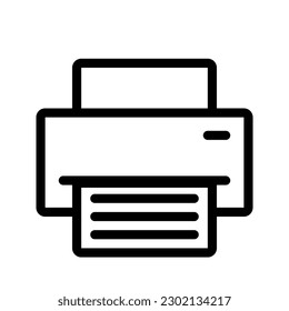 Print icon. Pixel perfect simple icon