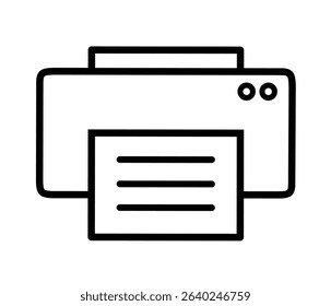 print icon. printer icon vector on white background