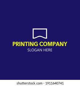 Print icon. Printing logo design. Advertising symbol.