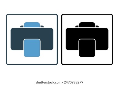 print icon. icon related to edit tool. suitable for web site, app, user interfaces, printable etc. solid icon style. simple vector design editable