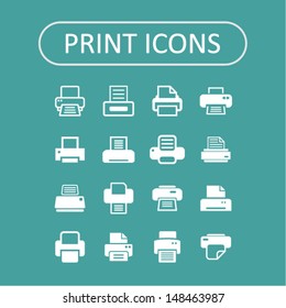 Print Icon Set