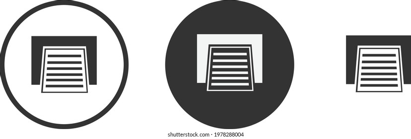 print icon set. Collection of high quality black outline logo for web site design and mobile dark mode apps. Vector illustration on white background 