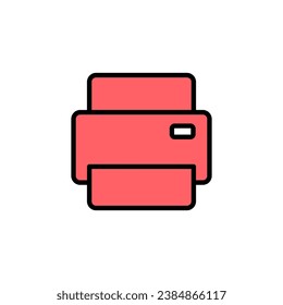 Print icon set illustration. printer sign and symbol