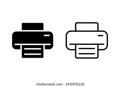 Print icon set. printer icon vector. 