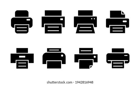Print icon set. printer icon vector. 