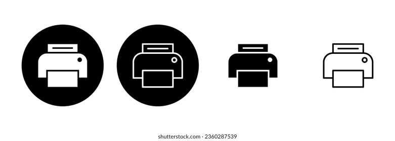 Print icon set. printer icon vector. 
