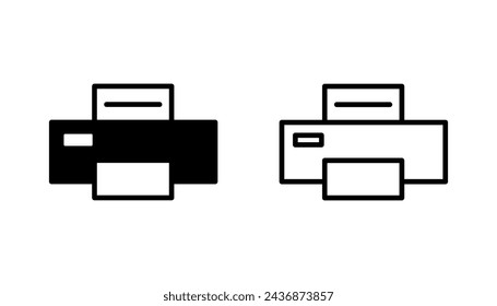 Print icon set. printer icon vector. 