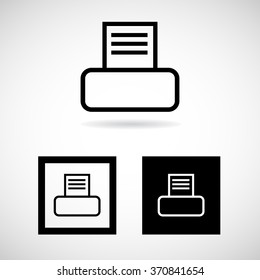 Print Icon Set Vector EPS10, Great for any use.