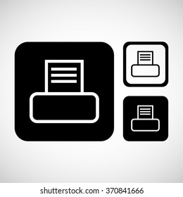 Print Icon Set Vector EPS10, Great for any use.