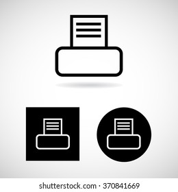 Print Icon Set Vector EPS10, Great for any use.