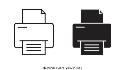 Print Icon set. vector illustration set