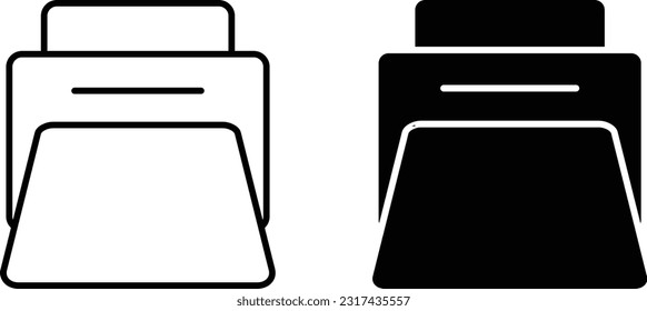 Print icon sheet, simple trendy flat style line and solid Isolated vector illustration on white background. For apps, logo, websites, symbol , UI, UX, graphic and web design. EPS 10.