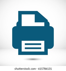 print icon stock vector illustration flat design