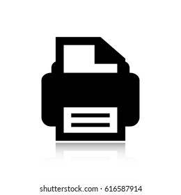 print icon stock vector illustration flat design