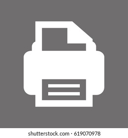 print icon stock vector illustration flat design